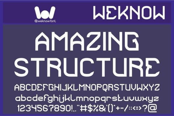 Amazing Structure: Your Go-To Font for Bold Techno-Sci-Fi Designs