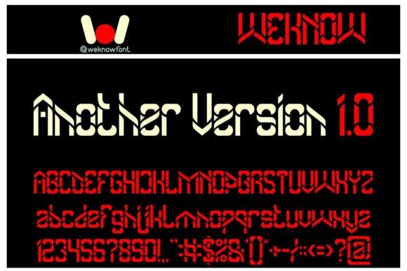 Another Version: A Modern Typeface for Bold Design