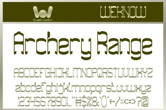 Archery Range: A Modern Gothic Font for Bold Designs