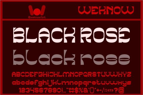 Black Rose: The Creative Font That Commands Attention