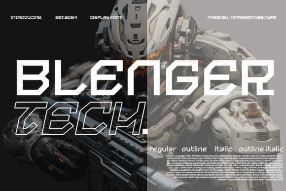 Blenger Tech: Commanding Attention with a Futuristic Display Font
