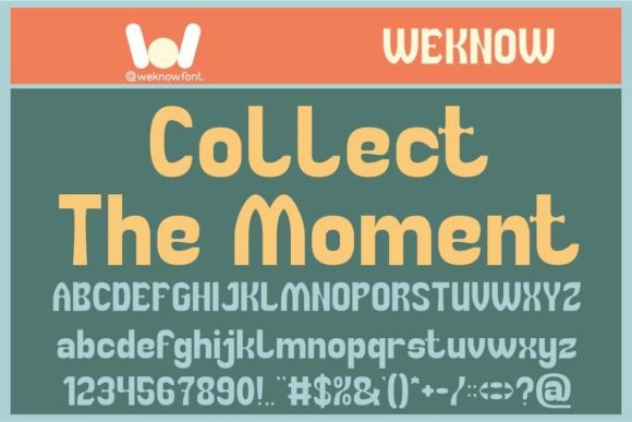 Collect the Moment: A Modern Display Typeface for Bold Identities
