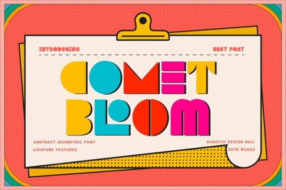 Comet Bloom: A Modern Typeface with Retro Soul
