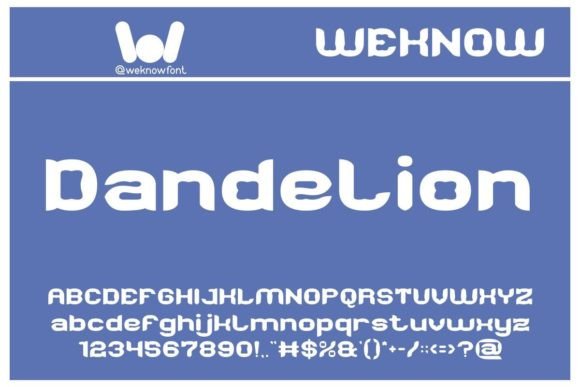 Dandelion: A Display Font for Modern Branding