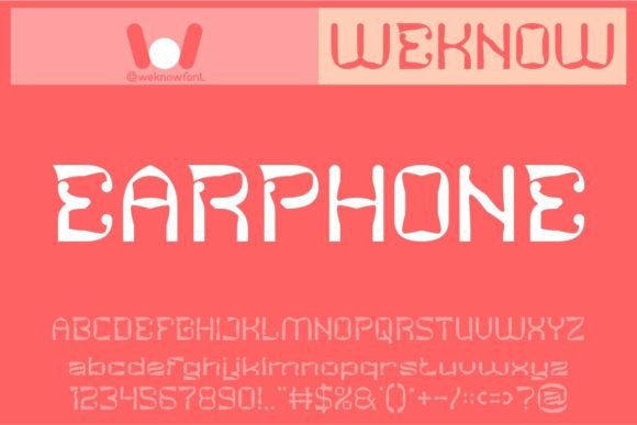 Earphone: The Display Font That Demands Attention