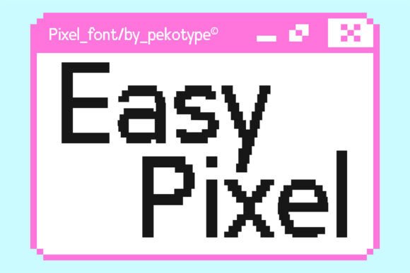 Easy Pixel Font: Nostalgic 8-Bit Style for Modern Projects