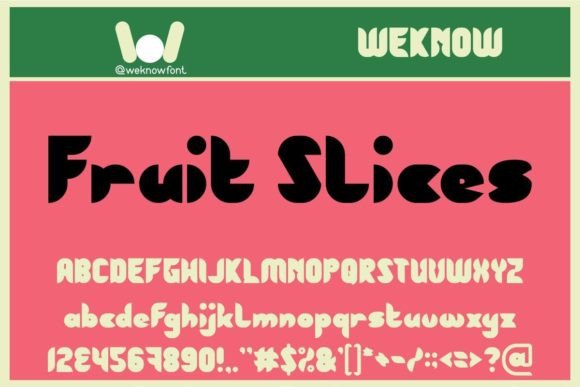 Fruit Slices: A Playful Font for Bold Branding