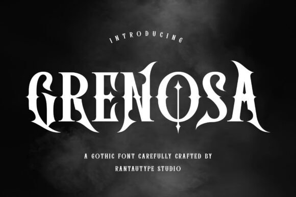 Grenosa: The Gothic Display Font for Dark & Fantasy Designs