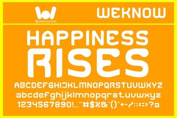 Happiness Rises: A Display Font That Brings Energy and Style