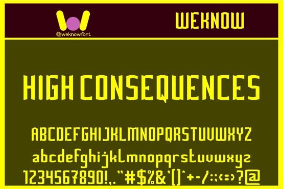 High Consequences: A Modern Gothic Font for Bold Statements