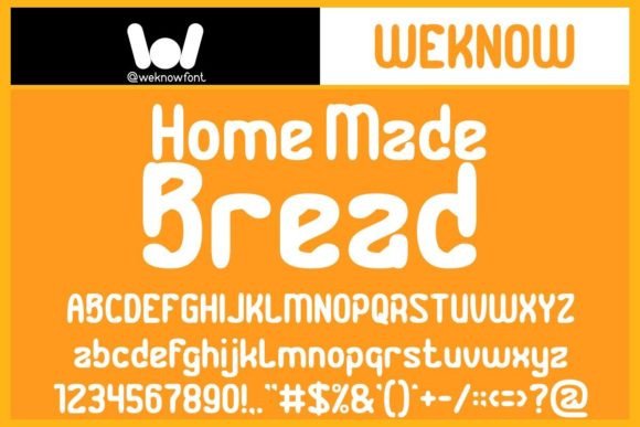 Home Made Bread: A Display Font with Authentic Character