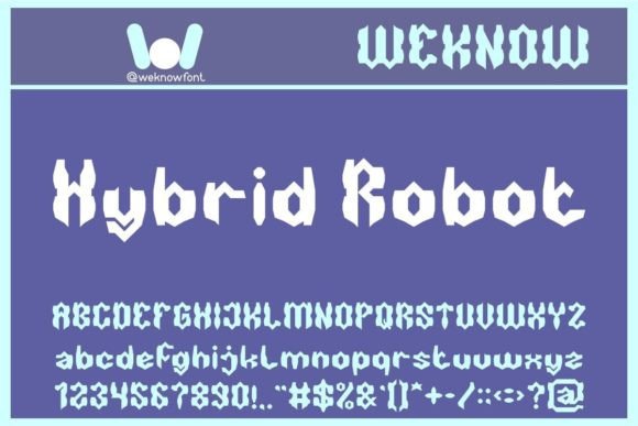 Hybrid Robot: The Modern Gothic Display Font for Bold Projects