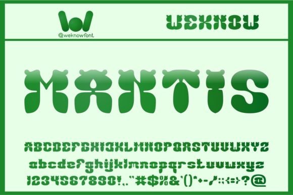 Mantis: A Display Font That Commands Attention