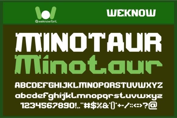 Minotaur: The Techno Sci-Fi Display Font for Bold Projects