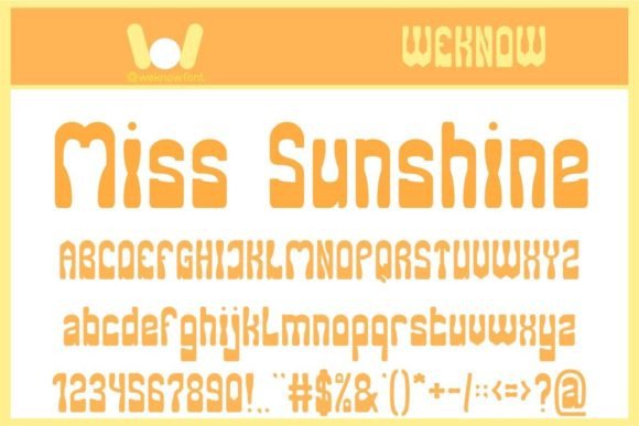 Miss Sunshine: A Display Font That Brings Warmth and Character