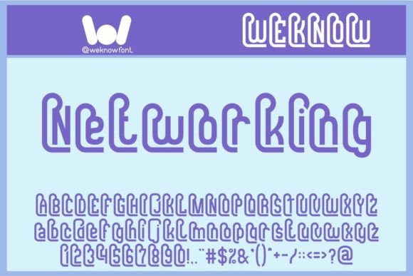 Networking: A Bold Display Font for Modern Branding
