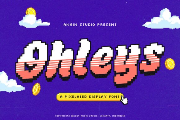 Ohleys: The Pixelated Display Font for Retro Game Nostalgia