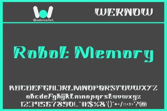 Robot Memory: A Typeface for Bold, Tech-Forward Design