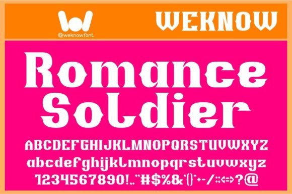 Romance Soldier: The Gothic Display Typeface for Bold Brands