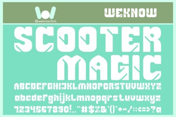 Scooter Magic: A Premium Display Font for Bold Branding
