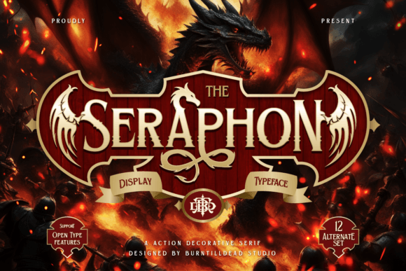 Seraphon: Command Attention with Dragon-Inspired Typography