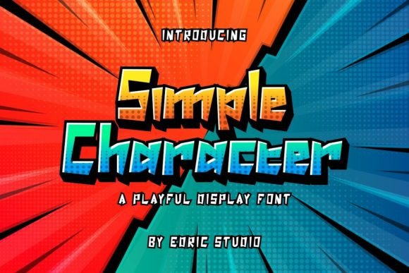 Simple Character Font: A Playful Comic-Inspired Typeface for Bold Branding
