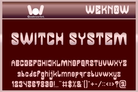 Switch System: A Display Font for Modern Branding