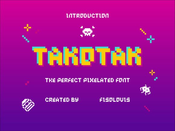 Takotak: A Pixelated Journey into Retro-Futuristic Design