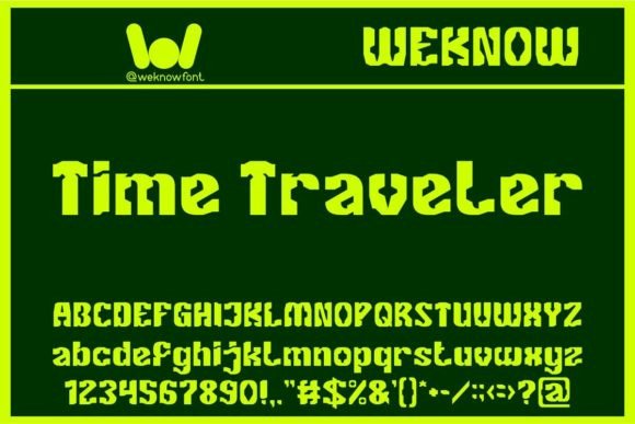 Time Traveler: A Display Font for Bold, Futuristic Design