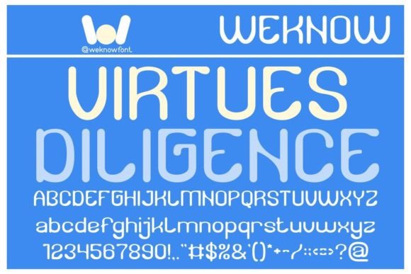 Virtues: A Display Font with Character for Bold Branding